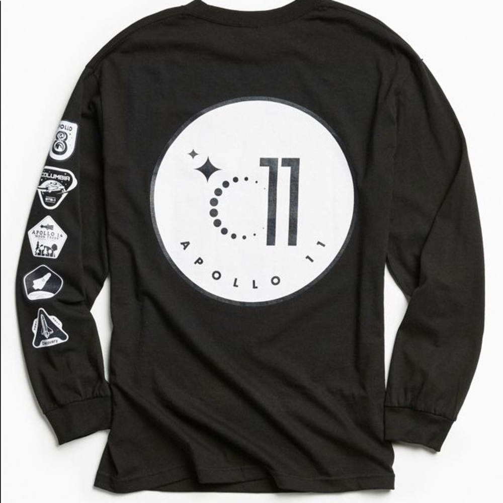 Urban Outfitters Apollo 11 Space Longsleeve Tee